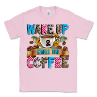 Bubblegum Pink wake up and smell the coffee Classic Tee - Zillion Design Studio