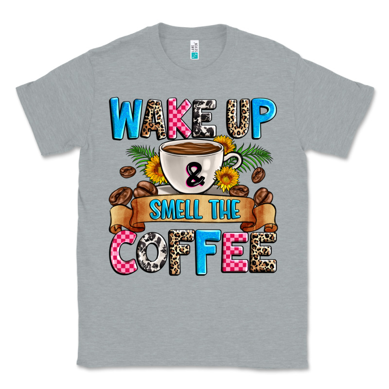 Wake Up And Smell The Coffee Classic Tee by Zillion Design Studio | Teevron