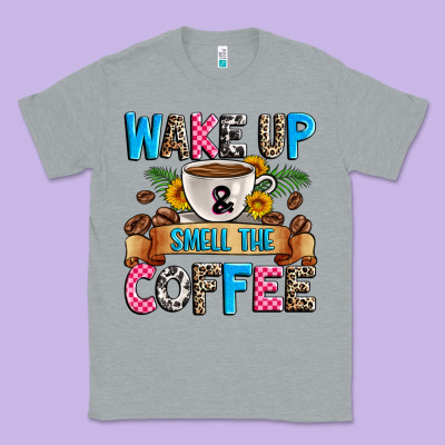 Wake Up And Smell The Coffee Classic Tee Designed By Zillion Design Studio