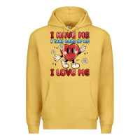 Antique Gold i have me i take care of me i love me Premium Hoodie - MaliasSmallBusiness
