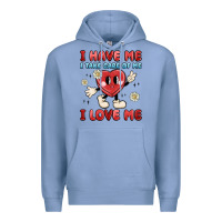 Colony Blue i have me i take care of me i love me Premium Hoodie - MaliasSmallBusiness