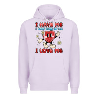 Lilac i have me i take care of me i love me Premium Hoodie - MaliasSmallBusiness