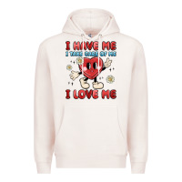 Pale Pink i have me i take care of me i love me Premium Hoodie - MaliasSmallBusiness