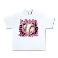 White in october we wear pink baseball Urban Heavy Tee - BarkalooDesign