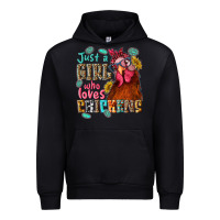 Just A Girl Who Loves Chickens Urban Hoodie | Teevron