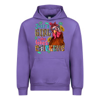 Tulip just a girl who loves chickens Urban Hoodie - NancyCooperArtShop