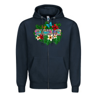Navy summer Zipper Hoodie - SublimationCraftShop