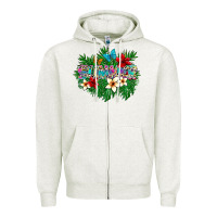 Oatmeal Heather summer Zipper Hoodie - SublimationCraftShop