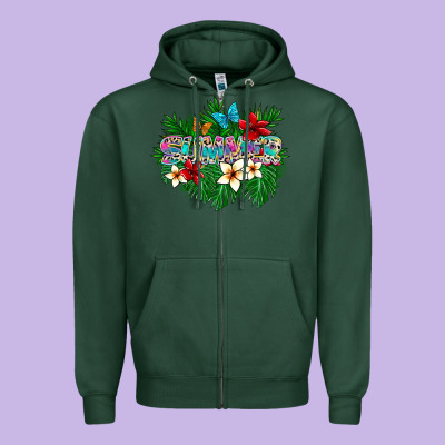 Summer Zipper Hoodie Designed By Sublimationcraftshop