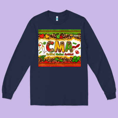 Certified Medical Assistant Juneteenth Long Sleeve Tee Designed By Zillion Design Studio