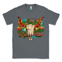 Western Christmas Bull Skull Classic Tee | Teevron