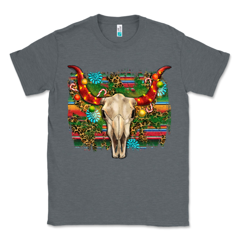 Western Christmas Bull Skull Classic Tee by RanaPortraitStore | Teevron