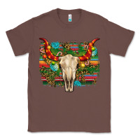 Chestnut western christmas bull skull Classic Tee - RanaPortraitStore