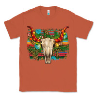 Copper western christmas bull skull Classic Tee - RanaPortraitStore