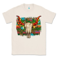 Natural western christmas bull skull Classic Tee - RanaPortraitStore