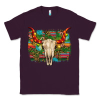 Plum western christmas bull skull Classic Tee - RanaPortraitStore