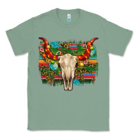 Sage western christmas bull skull Classic Tee - RanaPortraitStore