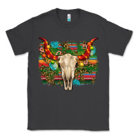 Smoke western christmas bull skull Classic Tee - RanaPortraitStore