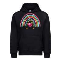 Black rainbow teach love inspire Urban Hoodie - NancyCooperArtShop