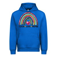 Cobalt rainbow teach love inspire Urban Hoodie - NancyCooperArtShop