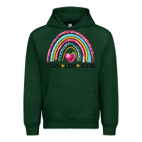 Forest Green rainbow teach love inspire Urban Hoodie - NancyCooperArtShop