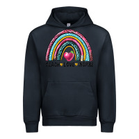 Navy rainbow teach love inspire Urban Hoodie - NancyCooperArtShop