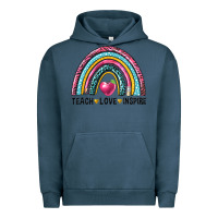 Pigment Midnight Navy rainbow teach love inspire Urban Hoodie - NancyCooperArtShop