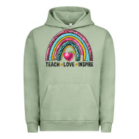 Pigment Oil Green rainbow teach love inspire Urban Hoodie - NancyCooperArtShop