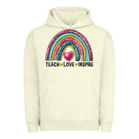 Rainbow Teach Love Inspire Urban Hoodie | Teevron
