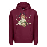Burgundy nail boss Premium Hoodie - MaliasSmallBusiness