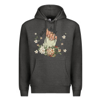 Charcoal Heather nail boss Premium Hoodie - MaliasSmallBusiness