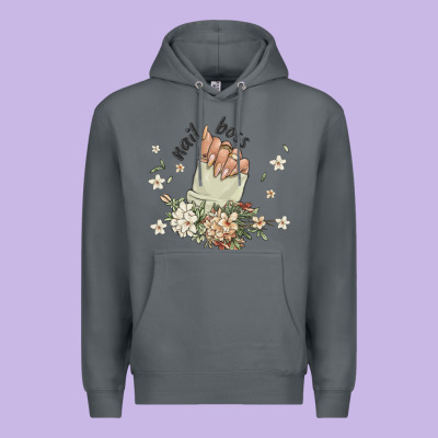 Nail Boss Premium Hoodie Designed By Maliassmallbusiness