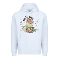 White nail boss Premium Hoodie - MaliasSmallBusiness