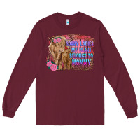 Burgundy sorry ladies my heart belongs to mommy highland cow and calf Long Sleeve Tee - RanaPortraitStore