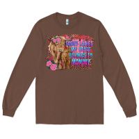Chestnut sorry ladies my heart belongs to mommy highland cow and calf Long Sleeve Tee - RanaPortraitStore