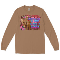Toasted Coconut sorry ladies my heart belongs to mommy highland cow and calf Long Sleeve Tee - RanaPortraitStore