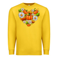 Lemon pumpkin and daisies Premium Sweatshirt - AdoDesignShop