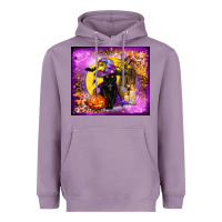 Lavender witchy cat tumbler Heavyweight Hoodie - BundleAndBundleShop