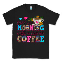 Black start your morning with a cup of coffee Classic Tee - Zillion Design Studio