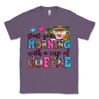 Lavender start your morning with a cup of coffee Classic Tee - Zillion Design Studio