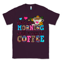 Plum start your morning with a cup of coffee Classic Tee - Zillion Design Studio