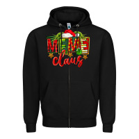 Black Christmas meme claus Zipper Hoodie - FaDigitalArtStudio