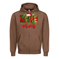 Chestnut Christmas meme claus Zipper Hoodie - FaDigitalArtStudio
