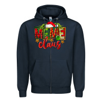 Navy Christmas meme claus Zipper Hoodie - FaDigitalArtStudio