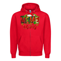 Red Christmas meme claus Zipper Hoodie - FaDigitalArtStudio
