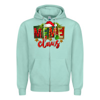 Seafoam Christmas meme claus Zipper Hoodie - FaDigitalArtStudio