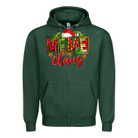 Sports Green Christmas meme claus Zipper Hoodie - FaDigitalArtStudio