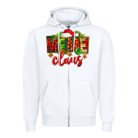 White Christmas meme claus Zipper Hoodie - FaDigitalArtStudio