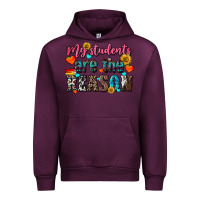 Mauve Wine my students are the reason Urban Hoodie - NancyCooperArtShop