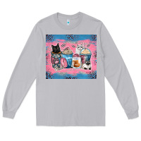 Moon Dust cat coffee cups Long Sleeve Tee - Zillion Design Studio